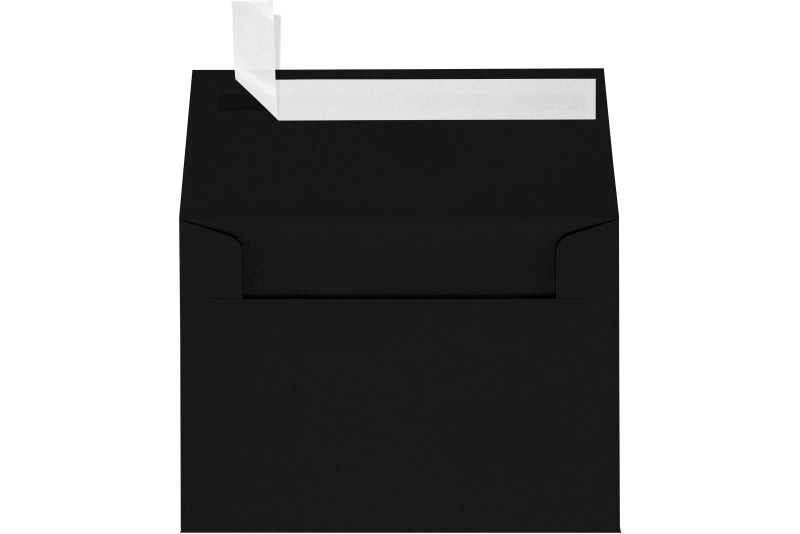 Envelopes Store أظرف دعوات LUXPaper 4Bar A1 | قابلة للتقشير والضغط | 3 5/8" × 5 1/8" | أسود منتصف الليل | 80 رطل. نص | 50 عدد - Image 2